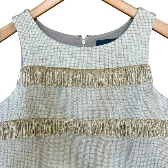 Anthropologie Sunday In Brooklyn Gold Fringe Sleeveless Top - Picture 7 of 12